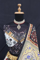 Black & White Lehenga Choli